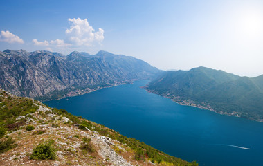 Fototapeta na wymiar Amazing view of Boka Kotorska Bay