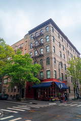 Corner of Bedford Street with Grove Street in Greenwich Village