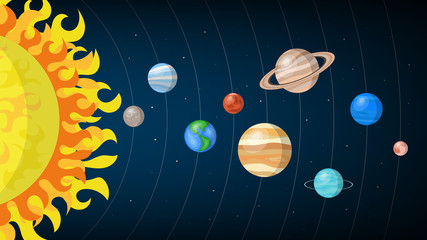 Solar system planets, vector illustration © CS21NNN