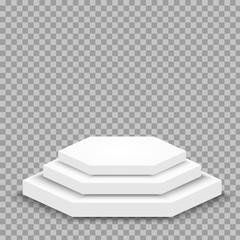 Realistic pedestal or podium concept