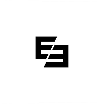 Initial letter ee logo or e logo vector design template