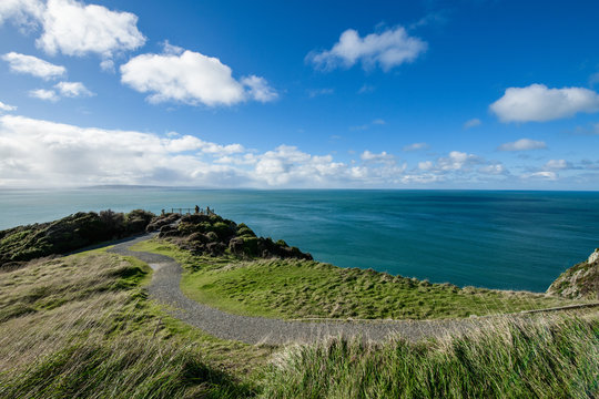 Panorama view of Nugget point Balclutha, New Zealand.