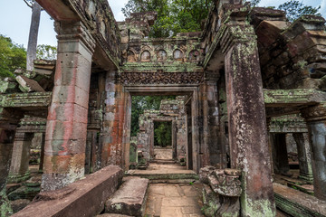 detail of Cambodia's Angkor wat temples