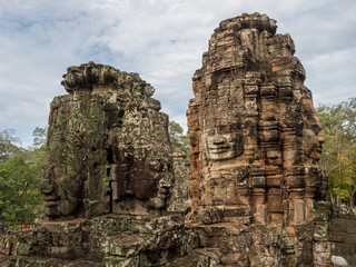 Fototapeta premium detail of Cambodia's Angkor wat temples