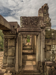 Fototapeta premium detail of Cambodia's Angkor wat temples