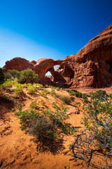 Double Arch in Arches National Park near Moab, Utah.