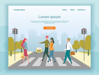 Passerby Helping Woman with Weak Sight in Street