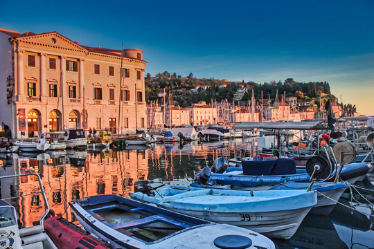 Adriatic port of Piran Slovenia
