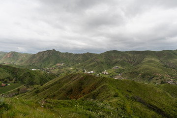 Obraz premium Scenic Malibu vista in springtime after a rainstorm, Southern California