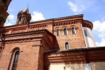 Kastsole St. Barbara in Vitebsk. Belarus. Catholic Cathedral near the cemetery