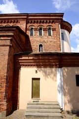 Kastsole St. Barbara in Vitebsk. Belarus. Catholic Cathedral near the cemetery