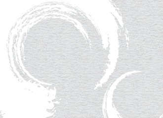 Fototapeta premium Pattern used for Japanese style background. Japanese style background pattern. 背景：和柄 和風 伝統 テクスチャ 屏風 ふすま 筆 丸 模様 灰色