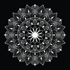 vector illustration of an abstract background with mandala pattern