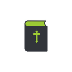 Obraz premium Bible book icon. mission, Bible Society. Stock Vector illustration isolated on white background.