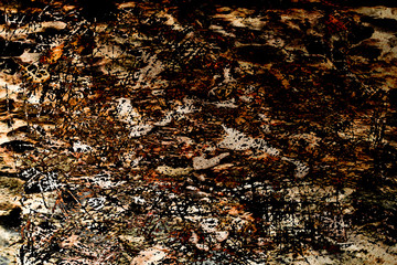 Colorful dark texture of a stone