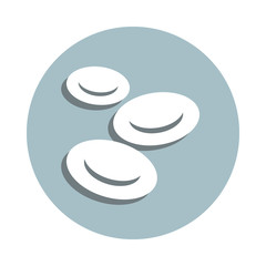Blood badge icon. Simple glyph, flat vector of blood donation icons for ui and ux, website or mobile application