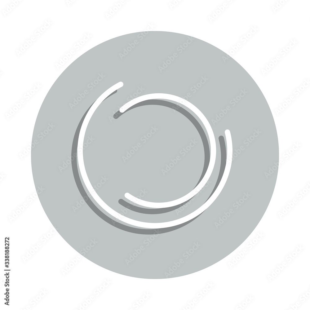Poster loading circles badge icon. simple glyph, flat vector of loader icons for ui and ux, website or mobi