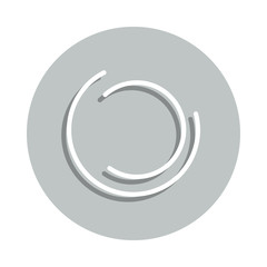 loading circles badge icon. Simple glyph, flat vector of Loader icons for ui and ux, website or mobile application