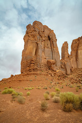 the scenic drive in the monument valley, usa