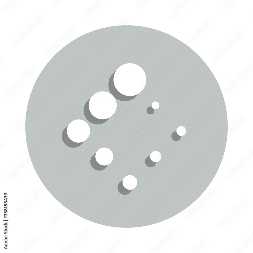 Poster loading by points badge icon. simple glyph, flat vector of loader icons for ui and ux, website or mo