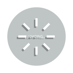 loading the sun rays badge icon. Simple glyph, flat vector of Loader icons for ui and ux, website or mobile application