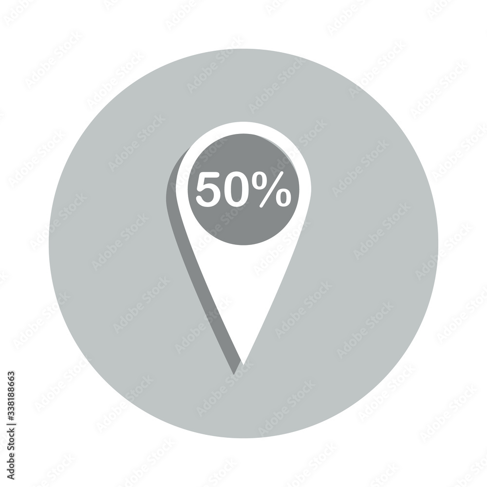 Aufkleber loading percent badge icon. simple glyph, flat vector of loader icons for ui and ux, website or mobi
