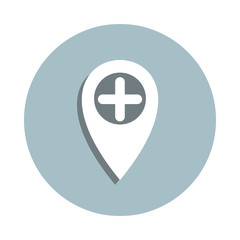 Fototapeta premium Placeholder badge icon. Simple glyph, flat vector of blood donation icons for ui and ux, website or mobile application