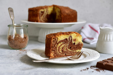 Homemade delicious chocolate cake 