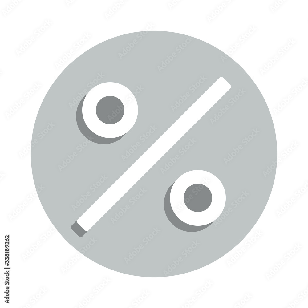 Poster percent sign badge icon. simple glyph, flat vector of banking icons for ui and ux, website or mobile