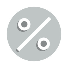 percent sign badge icon. Simple glyph, flat vector of Banking icons for ui and ux, website or mobile application