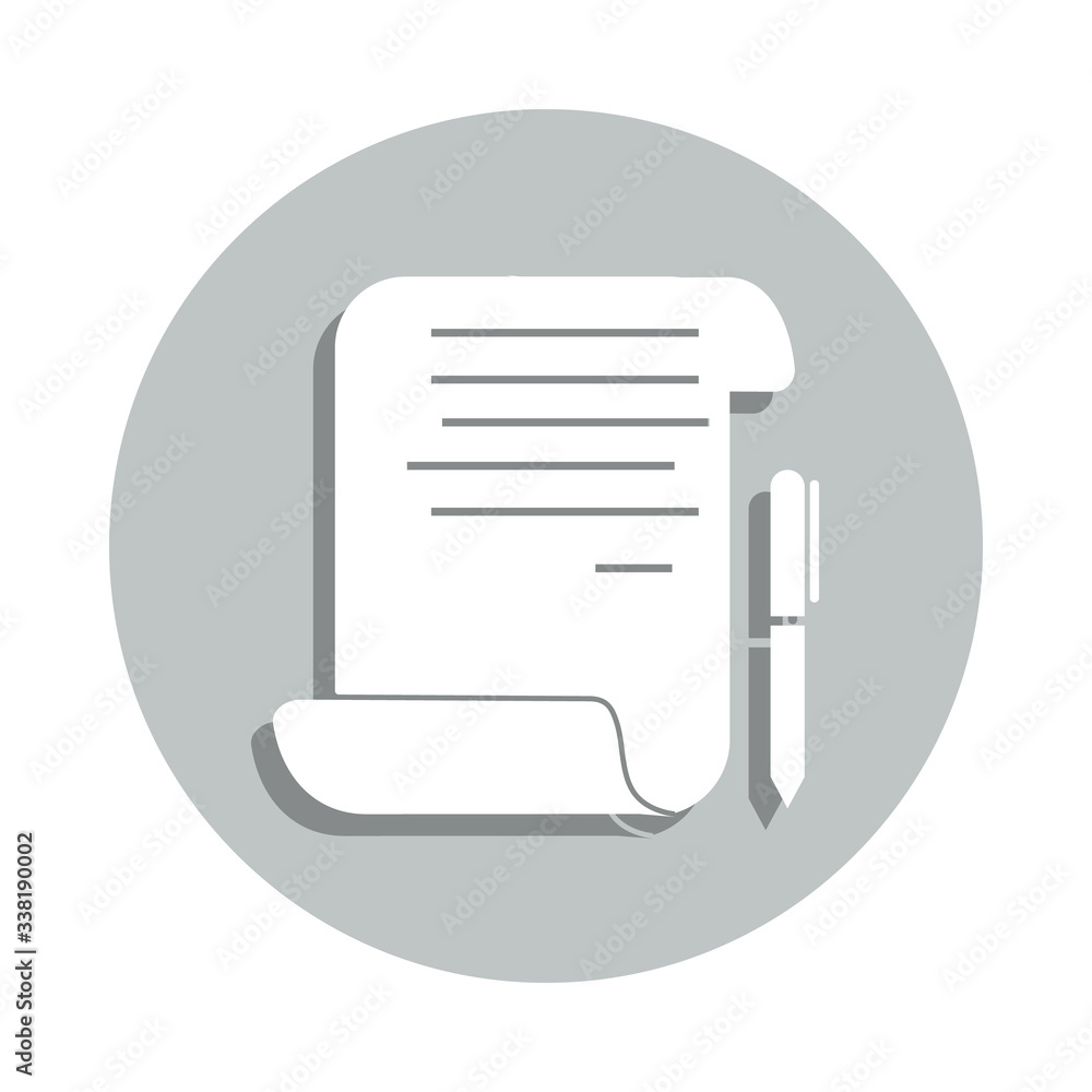 Poster credit contract badge icon. simple glyph, flat vector of banking icons for ui and ux, website or mob