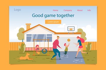Good Game Together for Family Time Landing Page