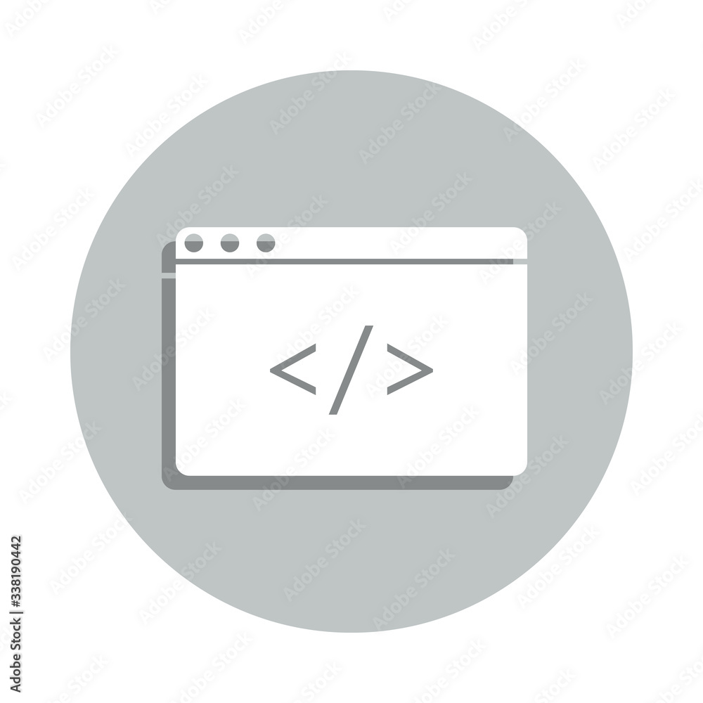 Poster browser badge icon. simple glyph, flat vector of web icons for ui and ux, website or mobile applicat
