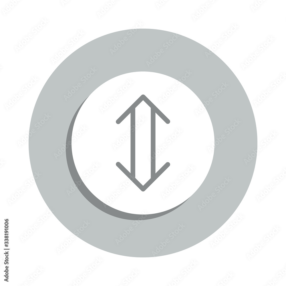 Poster arrows of different directions badge icon. simple glyph, flat vector of web icons for ui and ux, web