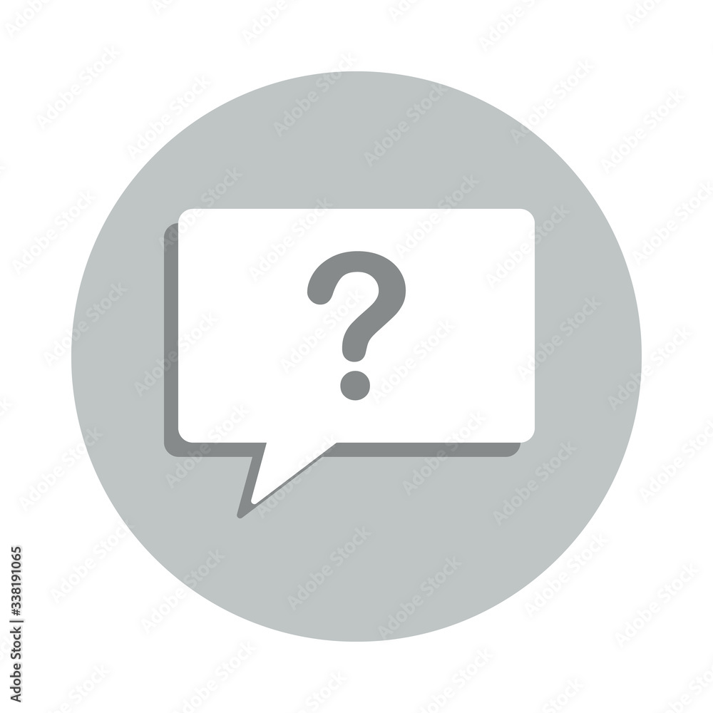 Poster question badge icon. simple glyph, flat vector of web icons for ui and ux, website or mobile applica