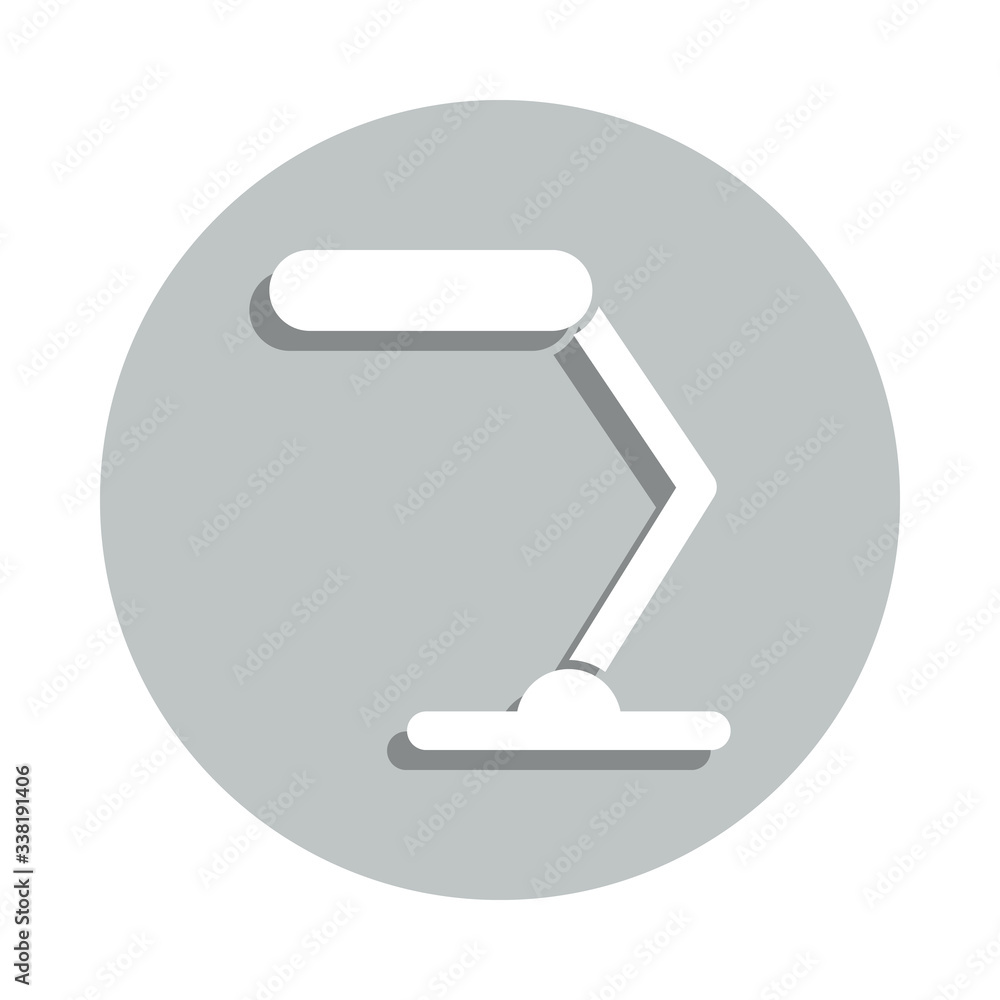 Poster table lamp badge icon. simple glyph, flat vector of web icons for ui and ux, website or mobile appli