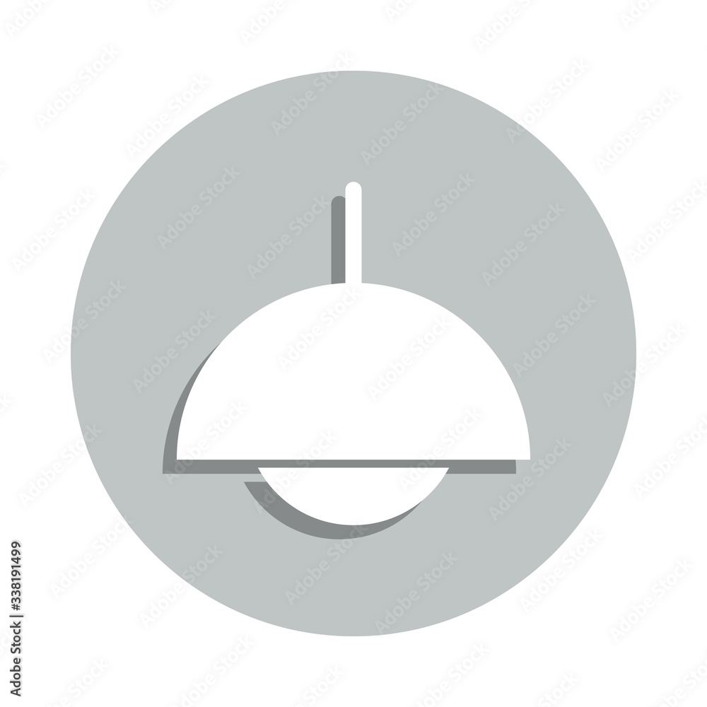 Poster chandelier badge icon. simple glyph, flat vector of web icons for ui and ux, website or mobile appli