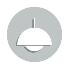 chandelier badge icon. Simple glyph, flat vector of web icons for ui and ux, website or mobile application