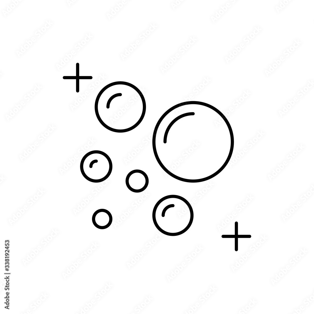 Poster bubble icon. simple line, outline vector elements of housework for ui and ux, website or mobile appl
