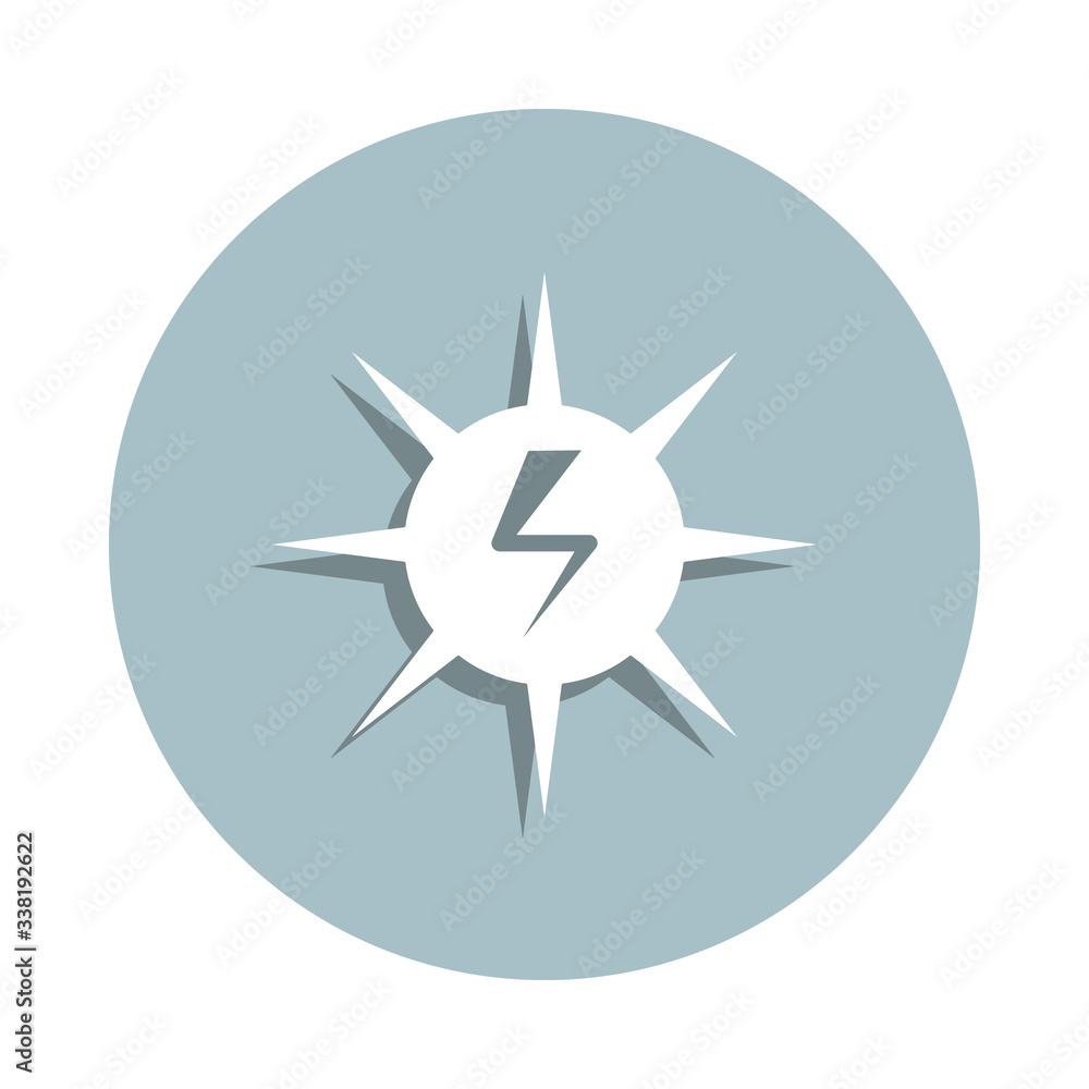 Poster net energy badge icon. simple glyph, flat vector of energy icons for ui and ux, website or mobile ap