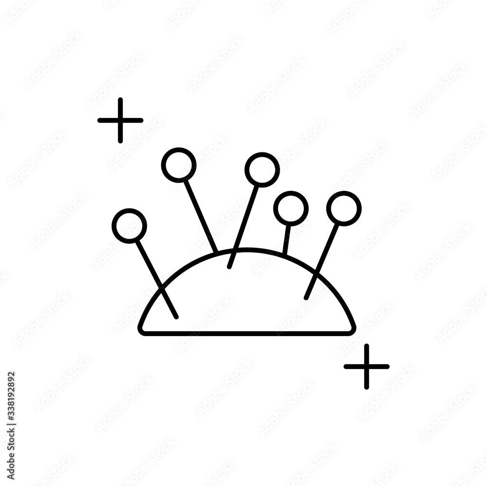 Poster cushion icon. simple line, outline vector elements of housework for ui and ux, website or mobile app