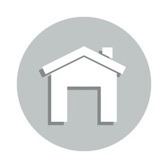 garage badge icon. Simple glyph, flat vector of web icons for ui and ux, website or mobile application