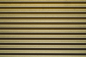Corrugated copper plate. ribbed metal background. iron backdrop