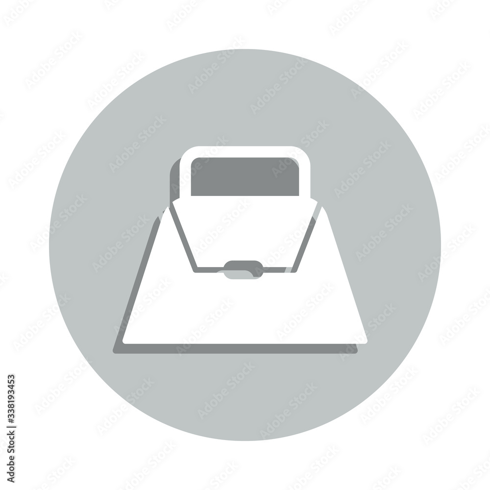 Poster ladies handbag badge icon. simple glyph, flat vector of web icons for ui and ux, website or mobile a