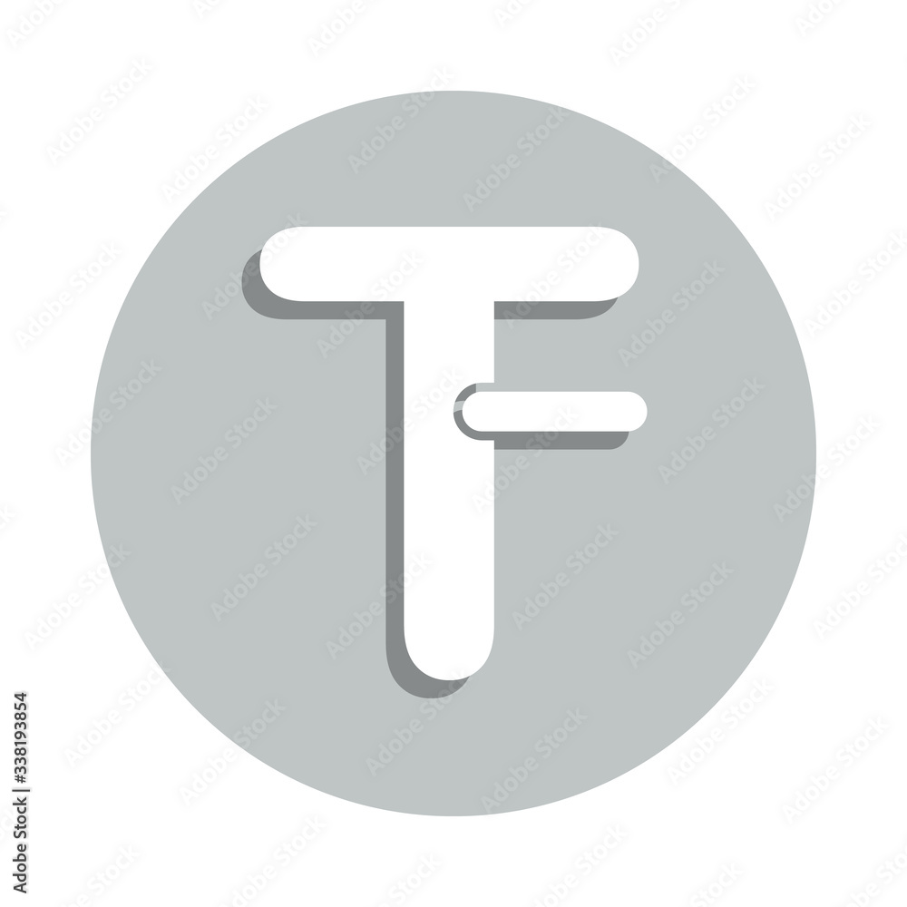 Aufkleber reduce the font badge icon. simple glyph, flat vector of web icons for ui and ux, website or mobile 