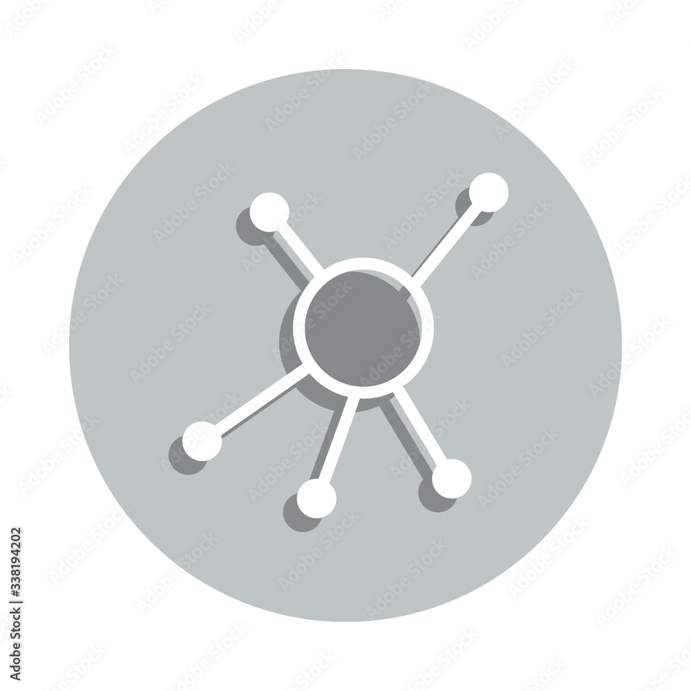 Poster connection mark badge icon. simple glyph, flat vector of web icons for ui and ux, website or mobile 