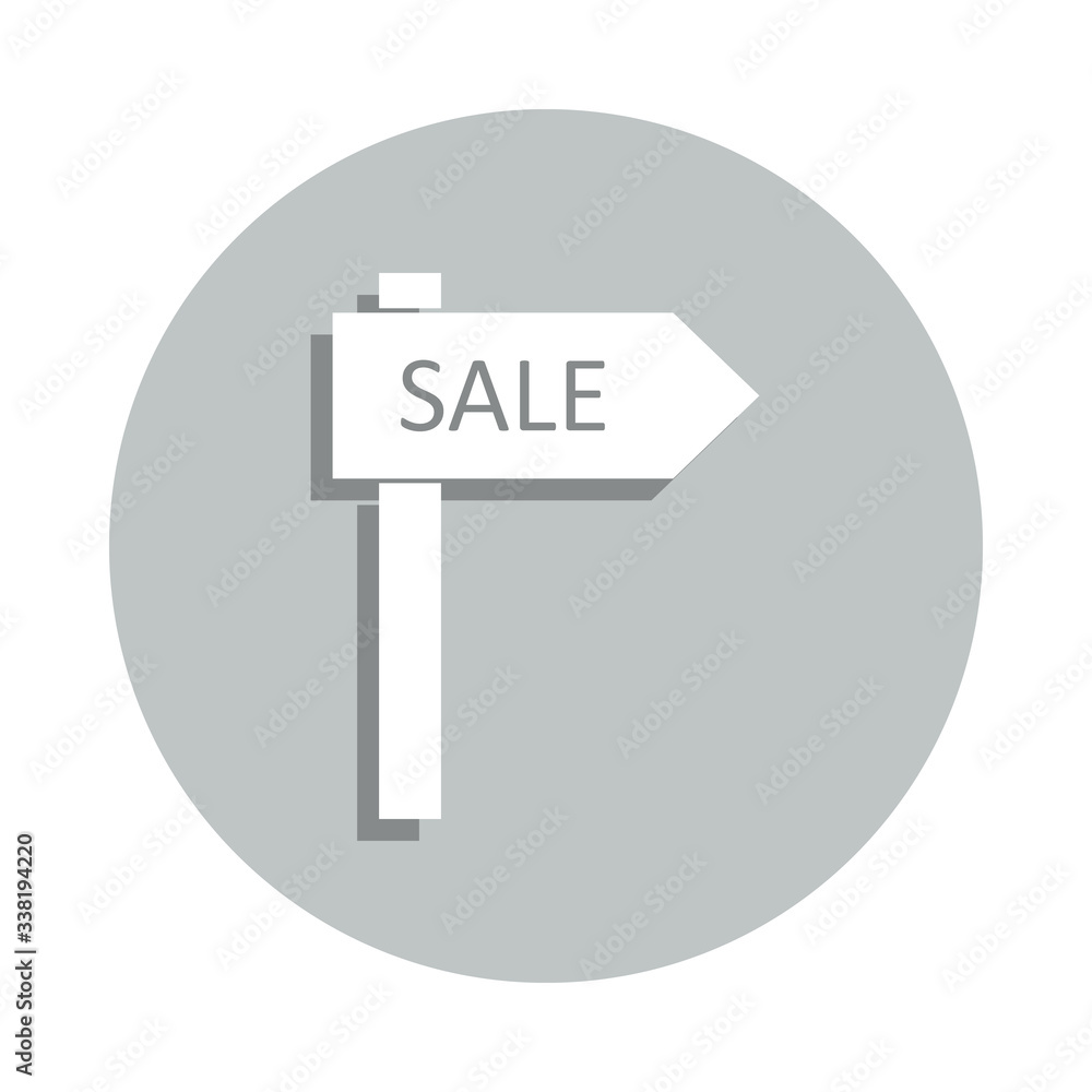 Poster sale sign badge icon. simple glyph, flat vector of web icons for ui and ux, website or mobile applic