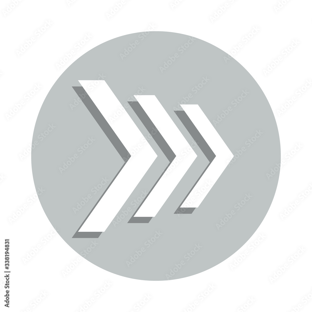 Poster arrows badge icon. simple glyph, flat vector of web icons for ui and ux, website or mobile applicati