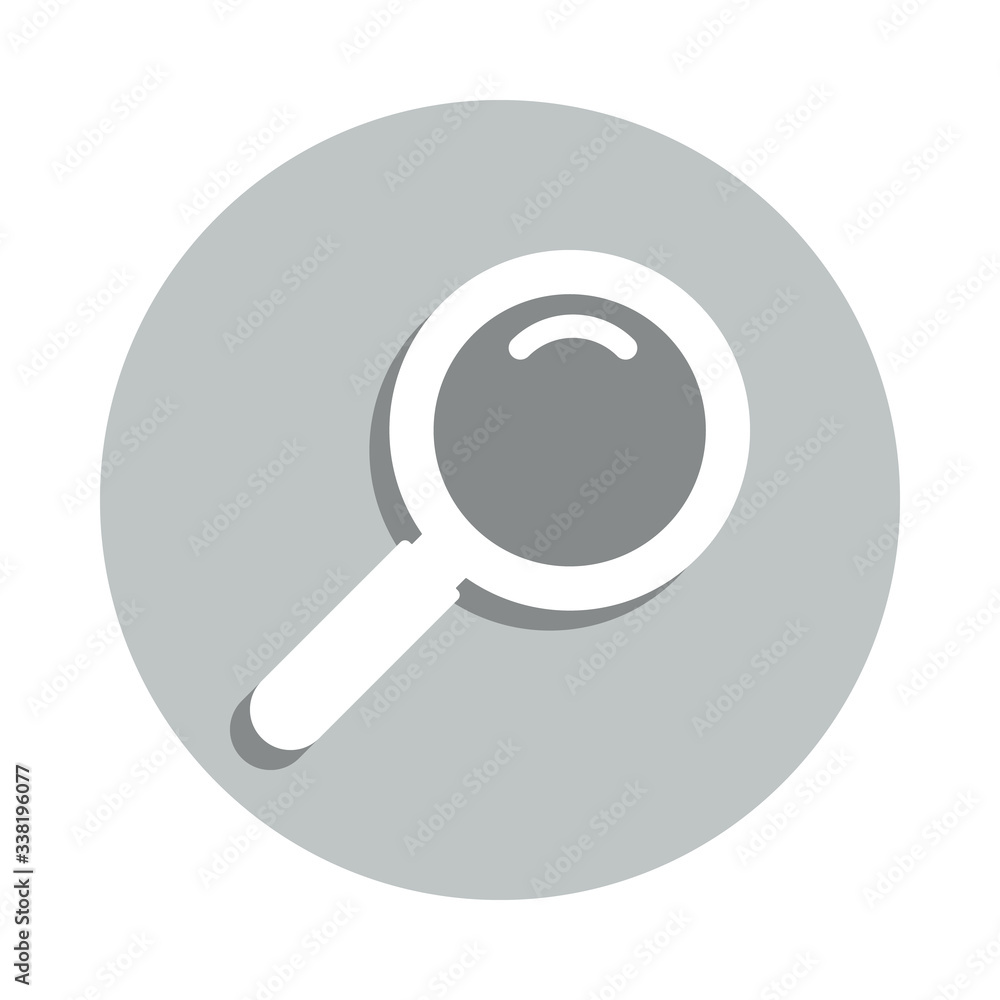 Wall mural magnifier, search, business badge icon. simple glyph, flat vector of business icons for ui and ux, w