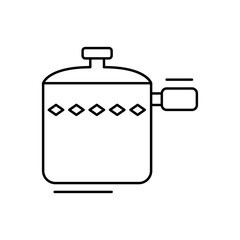Pan icon. Simple line, outline vector elements of kitchen object for ui and ux, website or mobile application
